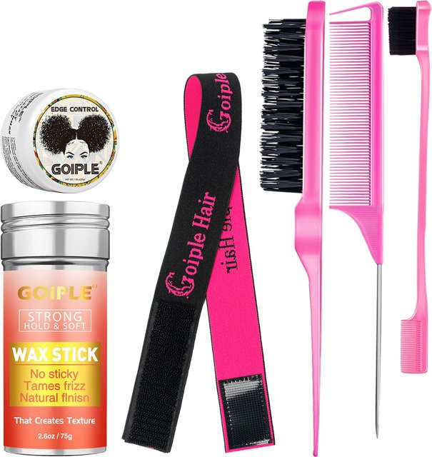 GOIPLE Haarwachs-Stift, Gel, Ananas-Haarlinien-Formgel mit Kamm - Bild 1