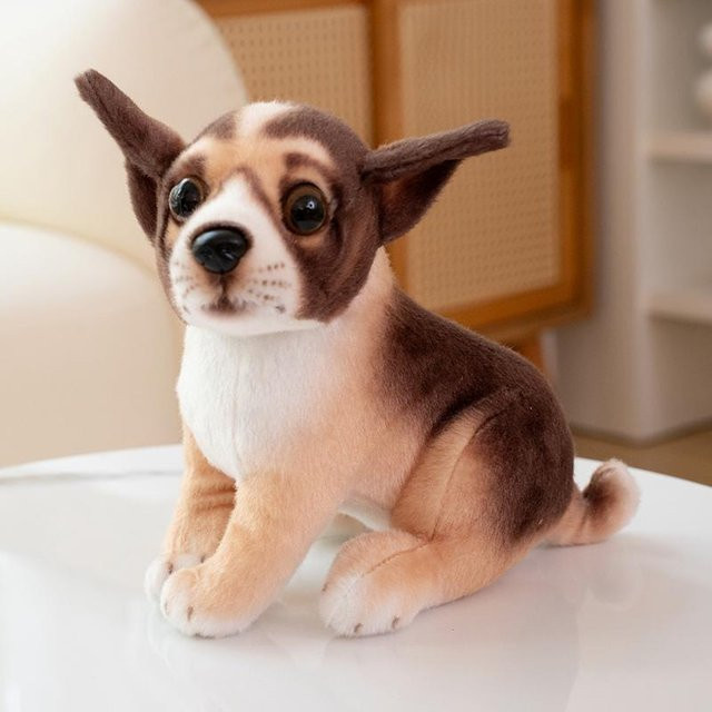 Yiran toy Simulations-Hunde-Stofftier, Plüschtiere, Braun, 20cm - Bild 1