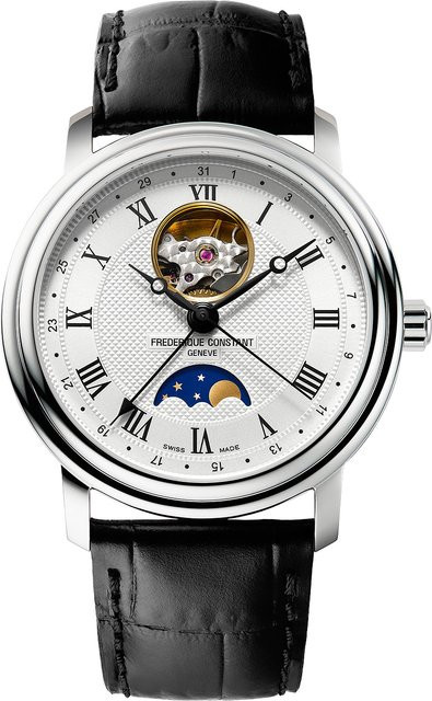 Frederique Constant Armbanduhr Automatik, Edelstahl, Leder, 40 mm, Herren - Bild 1