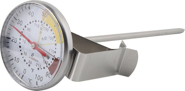 CosyHome Edelstahl-Sofortthermometer in Silber für Lebensmittel, Fleisch, Milch und Kaffee - Bild 1