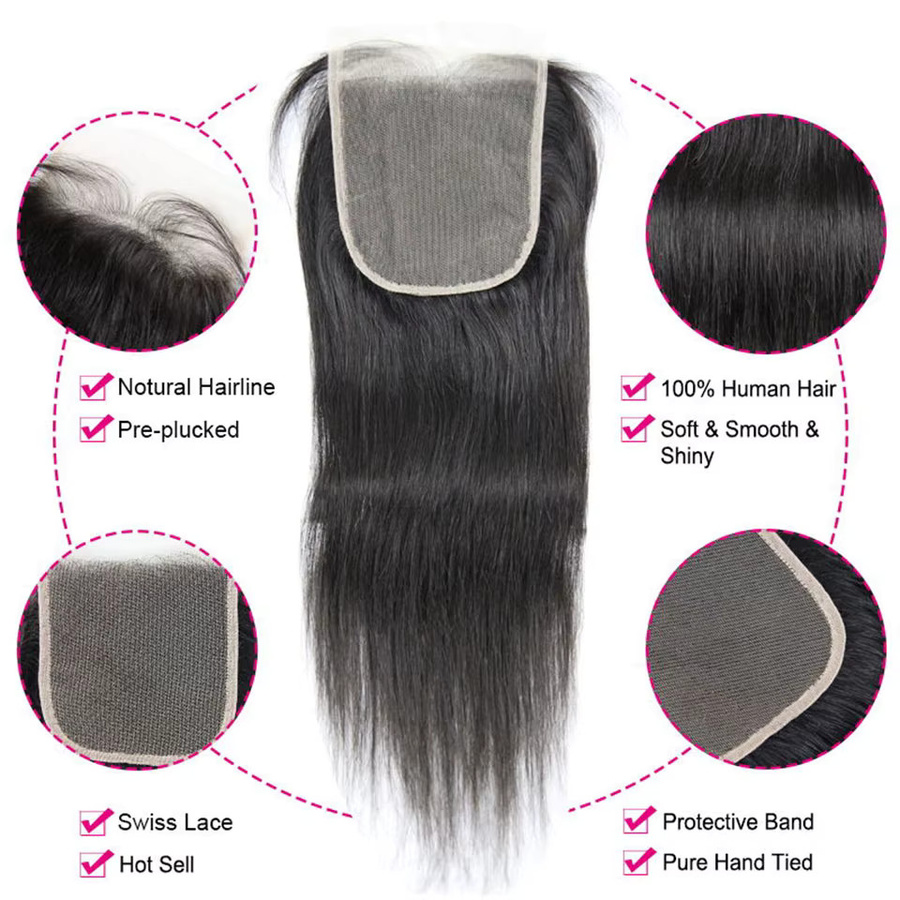 Fashowbeauty Echthaar-Extensions-Set, Glatt, Brasilianisches Echthaar - Bild 4