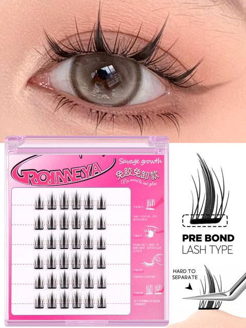 GROINNEYA Wimpernverlängerungsset, Black, Unisex - Bild 1