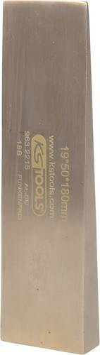 KS Tools BRONZEplus Flanschkeil aus Aluminium-Bronze in Gold, B/T/H: 18,0 x 5,0 x 1,9 cm - Bild 1