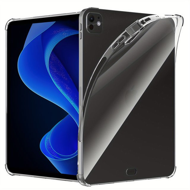 Zair Stoßfeste Silikonhülle für Apple iPad Air, Pro, Mini (Transparent) - Bild 1