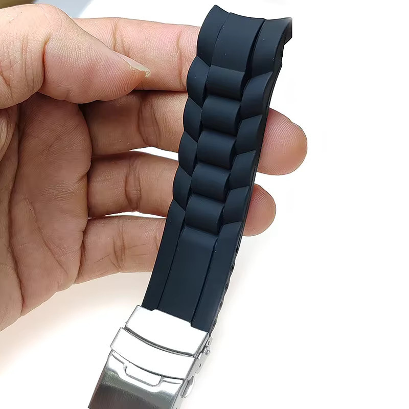 HQstrap Uhrenarmband Silikon, Schwarz, Unisex - Bild 3