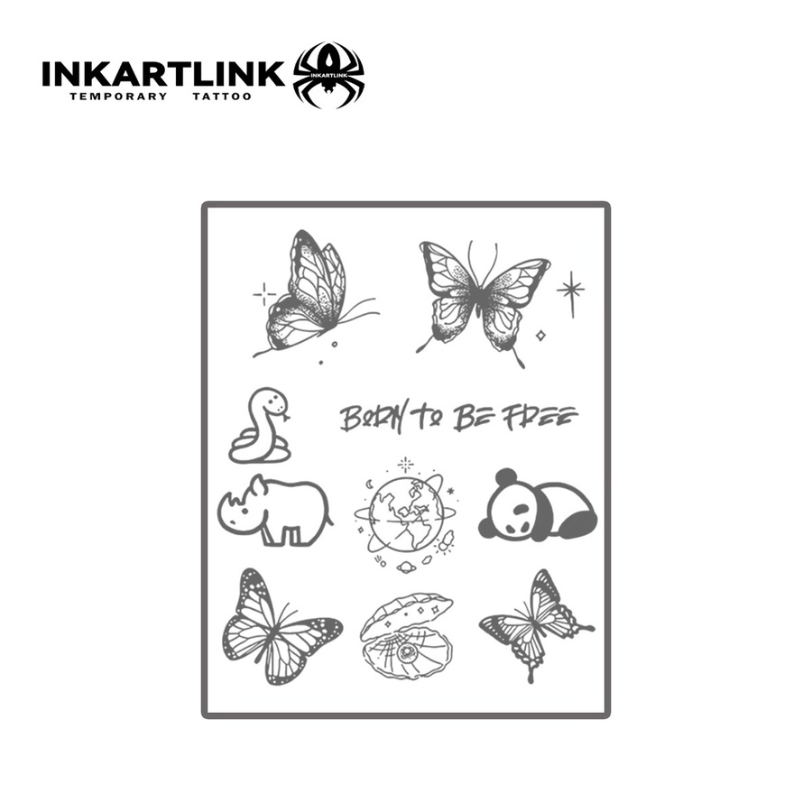 INKARTLINK Animal Planet Tattoo-Patch-Set, wasserfest, temporär - Bild 3