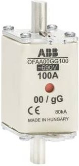 ABB NH-Sicherung Größe 00, 125A, 690V, Weiß - Bild 1