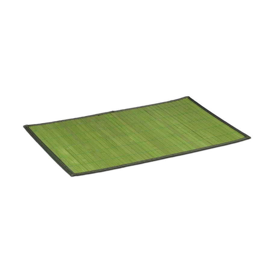 6er Set Relaxdays Tischsets aus Bambus in Grün, rutschhemmend, B: 45 cm, T: 30 cm - Bild 2