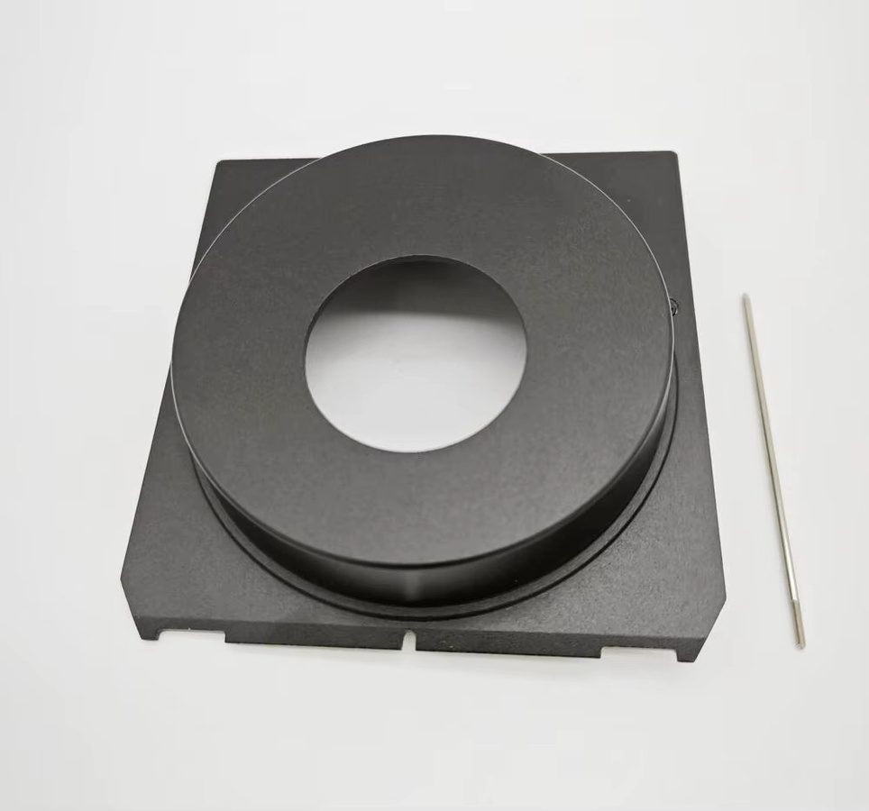 Proscope Metall Objektivplatte für Linhof Wista Technika 4x5 Kameras, Copal #0 Einbau 18mm, Schwarz - Bild 1