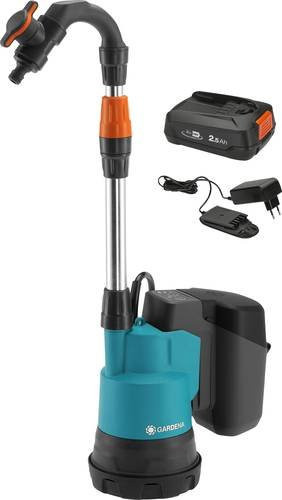 Gardena Akku-Regenfasspumpe 2000/2 18V P4A Ready-To-Use Set mit 2000 l/h Förderleistung - Bild 2