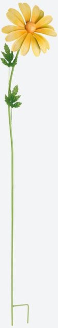NKD Blumen-Gartenstecker aus Metall in Orange und Gelb, Höhe: 75 cm, Breite: 10 cm - Bild 1