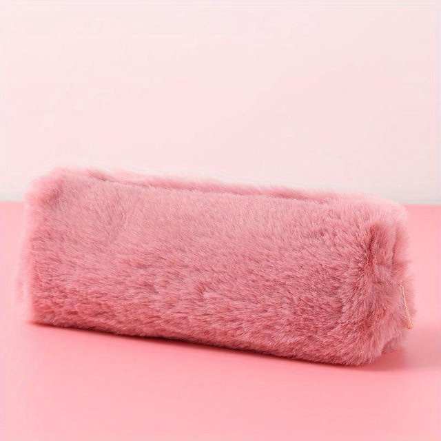 LChome Plüsch Federmäppchen aus Samt in Pink - Bild 1