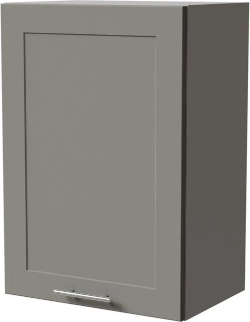 Feldmann-Wohnen Hängeschrank Oslo in Grau Matt mit Soft-Close-Türen und Regalböden, B/T/H: 50 x 32,5 x 72 cm - Bild 1