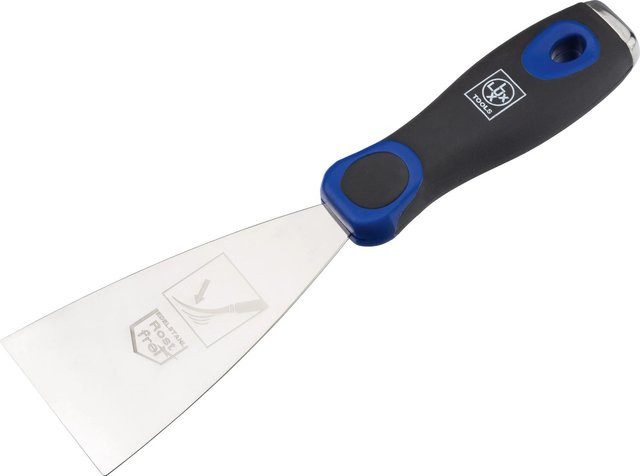 LUX-TOOLS Universalspachtel Flexibel aus Edelstahl mit rutschfestem Griff, Breite: 6 cm - Bild 1