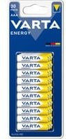 Varta ENERGY AAA Micro Batterien Alkali-Mangan 1.5V, 30 Stück, Gelb - Bild 1