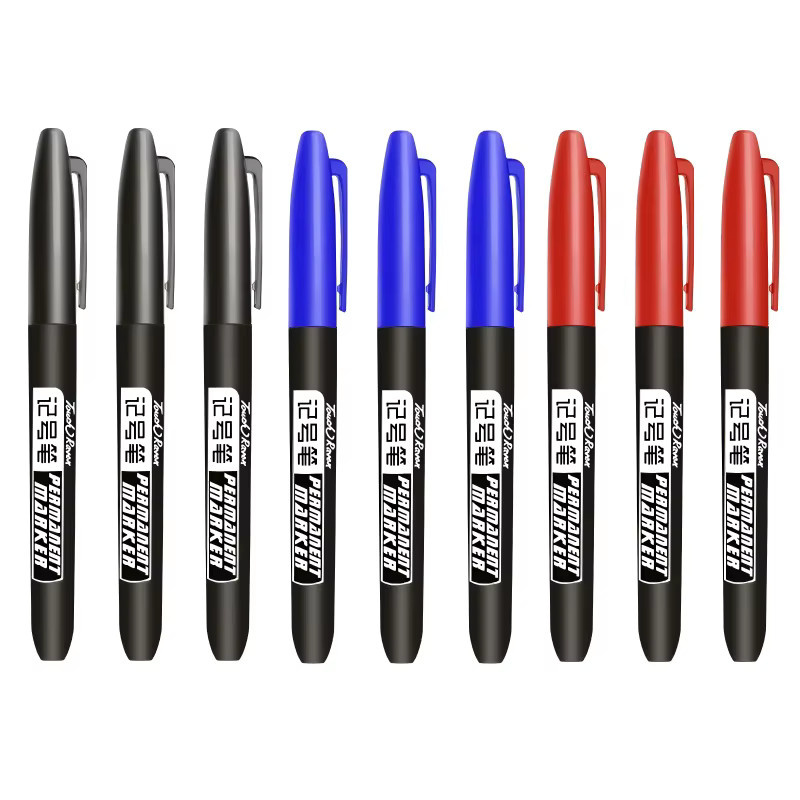 10er Set Permanent Marker mit feiner Spitze und wasserfester Tinte in Schwarz, Blau und Rot für Manga, Zeichnungen und Skizzen - Bild 6