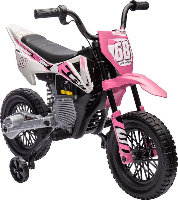 AIYAPLAY Kinder-Elektromotorrad, Motocross, rosa, ab 3 Jahre - Bild 1