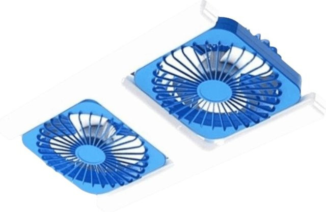 FufaDoors LED Deckenventilator mit Fernbedienung und dimmbarer Beleuchtung, Blau - Bild 1