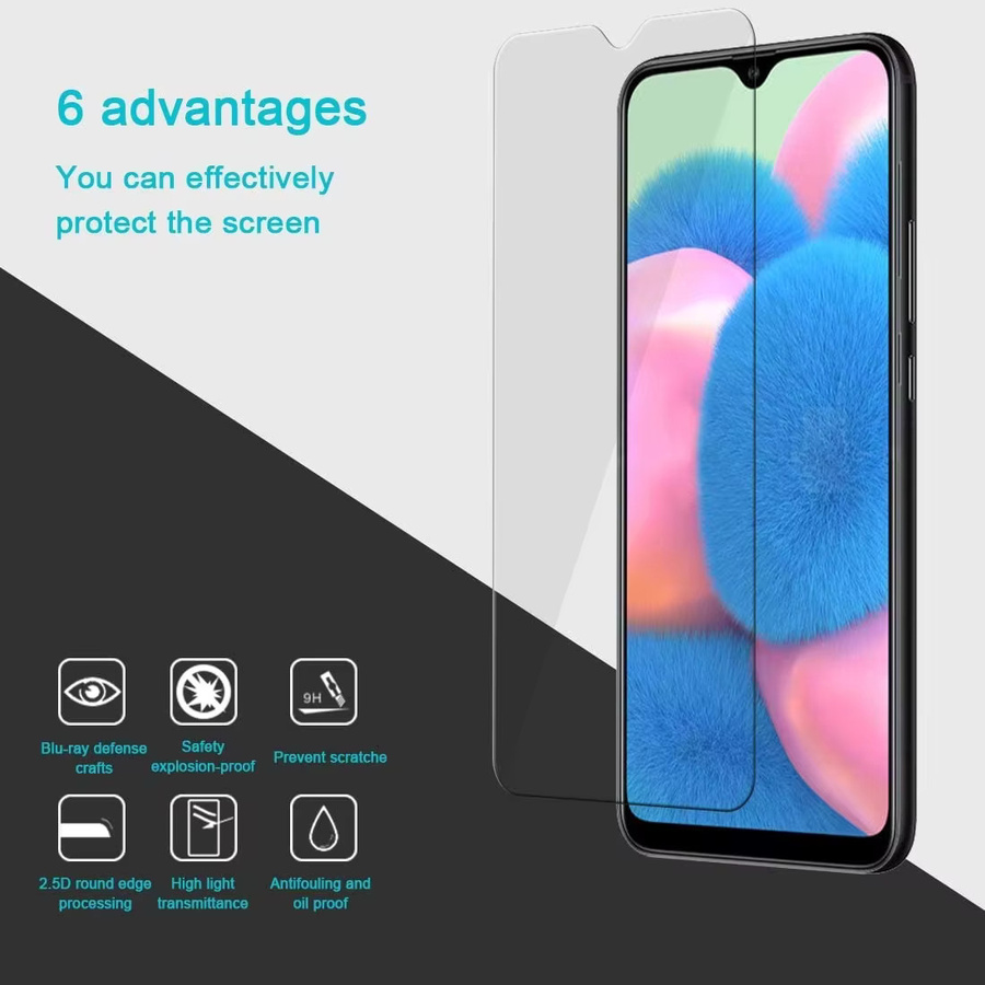 Samsung Displayschutzfolie aus gehärtetem Glas, transparent, 1-3 Stück für Samsung Galaxy S26 Ultra S25 S24 FE A07 A06 A57 A56 5G A37 A36 A26 A17 A16 A55 A54 A35 A33 - Bild 3