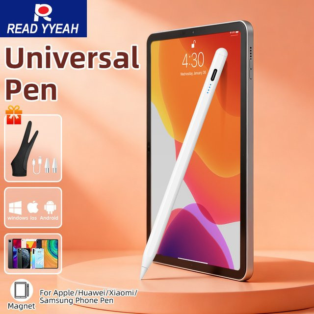 READYYEAH Universeller Stylus-Stift mit kapazitiven Handschuhen für Android, Samsung, Huawei, Xiaomi, VIVO und OPPO Tablets und Smartphones in Grün oder Weiß - Bild 1