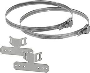 Hensel Mastbefestigung DK MB 2 in Silber, B: 83 mm, H: 43 mm - Bild 1