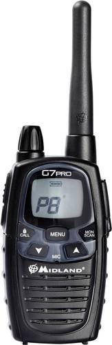 Midland G7 Pro Single C1090.14 PMR/LPD-Handfunkgerät in Schwarz - Bild 1