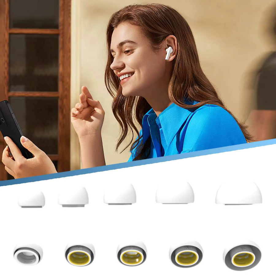 Apple Ersatz-Ohrstöpsel aus Silikon für AirPods Pro 3, In-Ear Ohrhörer-Abdeckungen, Weiß - Bild 4