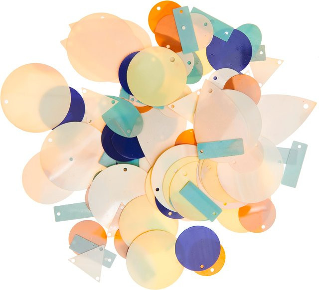 Rico Design Pailletten-Set Ohrring-Mix in Sand und Multicolour, 14g - Bild 1
