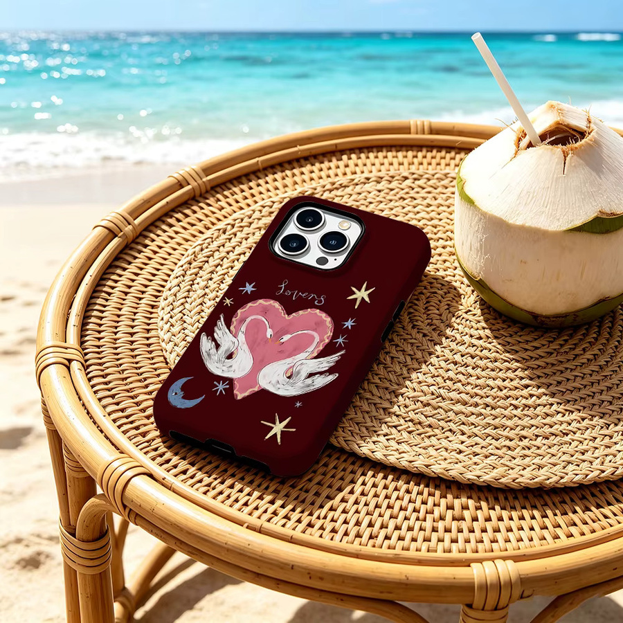 CaseChic Schutzhülle Celestial Lovers mit mattem Bumper und MagSafe Kompatibilität für iPhone 17 16 15 14 Plus Pro Max, Stoßfest, Mehrfarbig - Bild 4