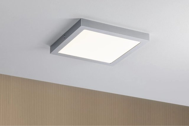 Paulmann Abia LED-Panel eckig, 22 W, Warmweiß, Chrom matt, B/T/H: 30 x 30 x 1 cm - Bild 2