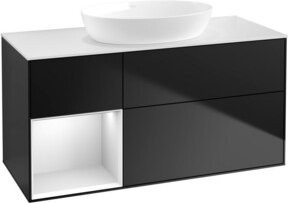 V&B Waschtischunterschrank Finion in Weiß Lack, Breite: 120 cm, Tiefe: 50,1 cm, Höhe: 50,1 cm - Bild 1