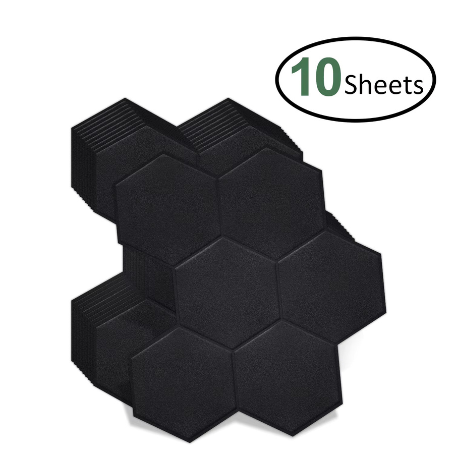 Vividtiles Wandfliesen Aufkleber aus wasserfestem Vinyl in Mattschwarz zum Aufkleben für Küche, Badezimmer und Wohnzimmer (10 Stück) - Bild 6