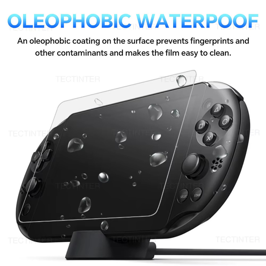 Displayschutzfolien-Set für Sony PlayStation PS Vita: Gehärtetes Glas für die Vorderseite (PS Vita PSV 1000) und transparenter Full-HD-Schutzfilm für die Rückseite (PSV 2000) - Bild 4