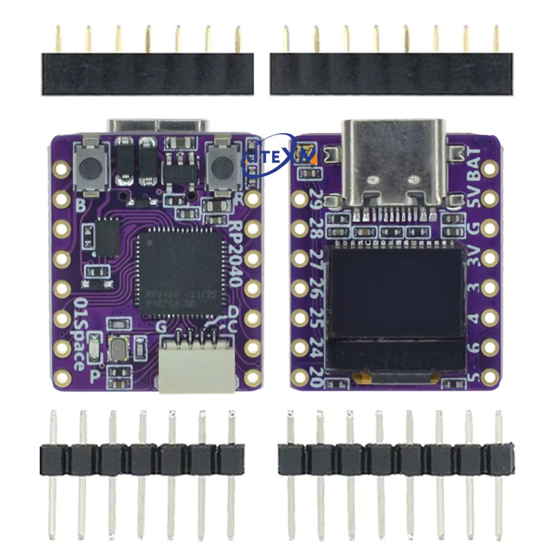 AITEXM ROBOT ESP32 C3 und RP2040 Raspberry Pi Pico Entwicklungsboard mit 0,42 Zoll LCD, RISC-V, WiFi und Bluetooth für Arduino und MicroPython - Bild 3
