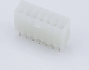Molex Einbau-Buchsenleiste in Weiß mit 14 Polen und 4,2 mm Rastermaß - Bild 1