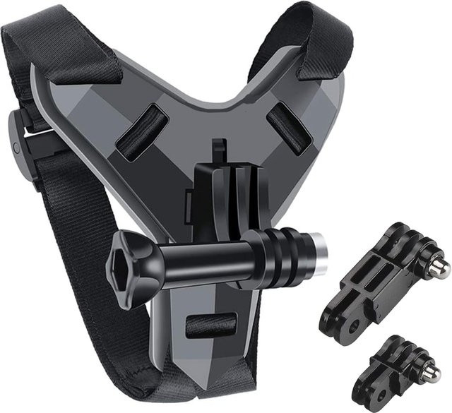 Helm Strap Halterung für GoPro Action Kameras in Schwarz - Bild 1