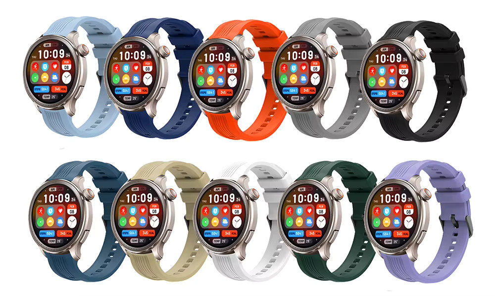Huami Amazfit Balance Silikonarmband, Schutzhülle, Schwarz - Bild 3