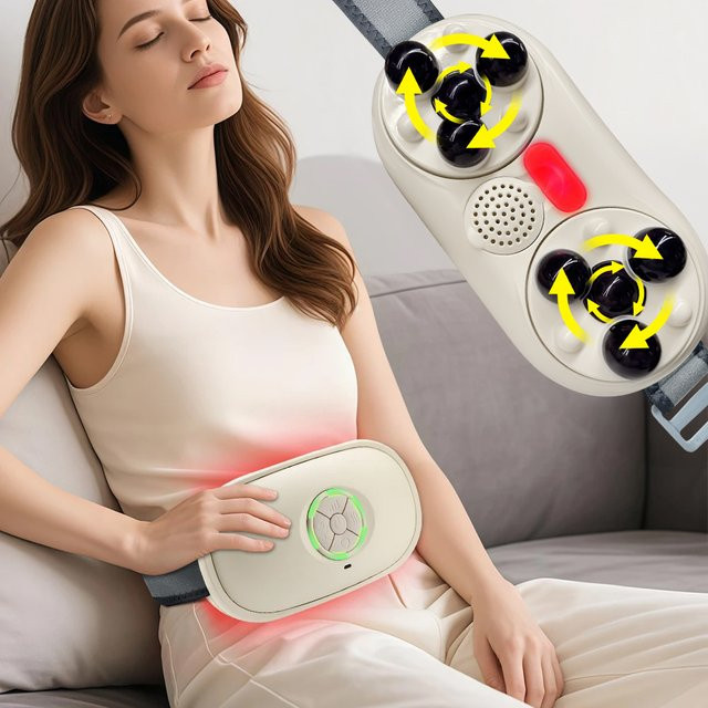 HIMOUTA Elektrisches Bauchmassagegerät, Weiß, Unisex - Bild 1