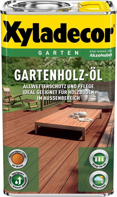 Xyladecor Gartenholz-Öl Natur dunkel Braun, 2,5 l - Bild 1