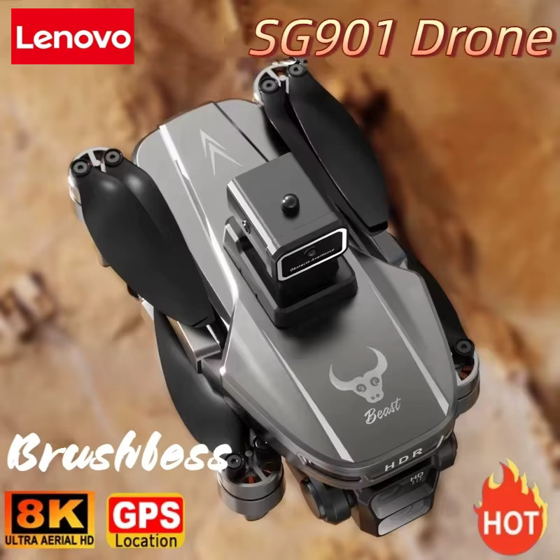 Lenovo SG901 MAX GPS-Drohne mit 8K Luftbild-HD, intelligente Hindernisvermeidung und faltbarem Design inklusive Fernbedienung mit Großbildschirm - Bild 4