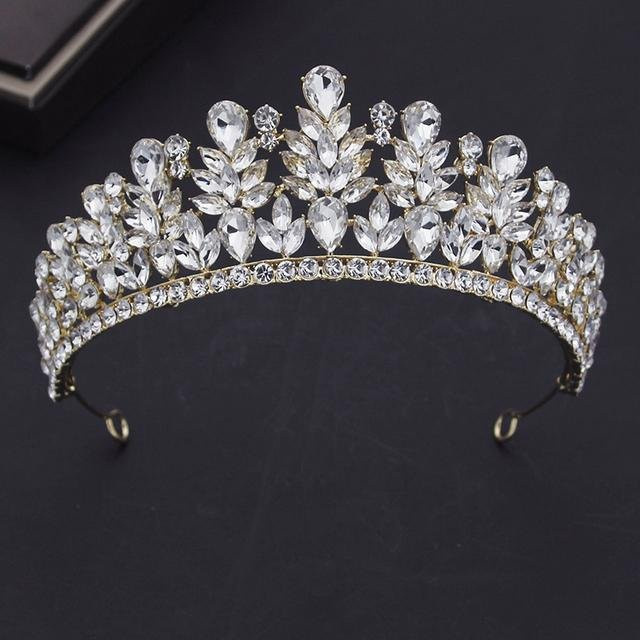 Wucifang Jewelry Diadem, Kristall, grau, Damen - Bild 1