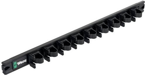 Wera Magnetleiste 9611 für bis zu 9 Kraftform Schraubendreher, Schwarz, L: 400 mm, B: 40 mm - Bild 1