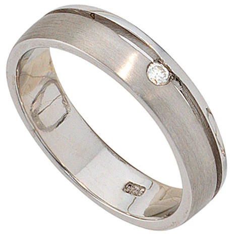 Colfem Ring 925 Silber, Diamant, Brillant, Damen, Ringgröße 54 - Bild 1