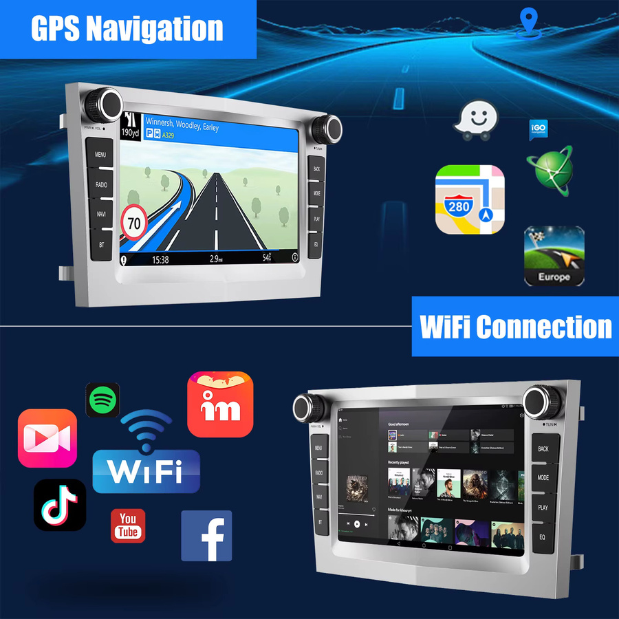 ESSGOO Android 14 Autoradio mit 7 Zoll Display, 64GB, Wireless CarPlay und Android Auto, GPS, Bluetooth, Schwarz, passend für Opel Astra G H, Corsa C D und Vectra - Bild 3