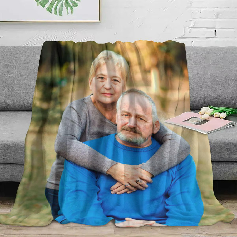 Personalisierte Kuscheldecke mit HD-Druck in Weiß für Erwachsene von SRH - Bild 3