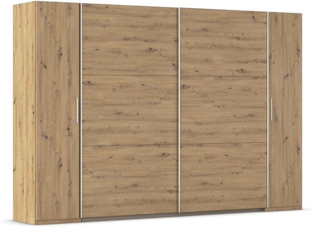 rauch Schrank KRONACH mit Dreh- und Schwebetüren in Eiche Braun, Höhe: 210 cm - Bild 1