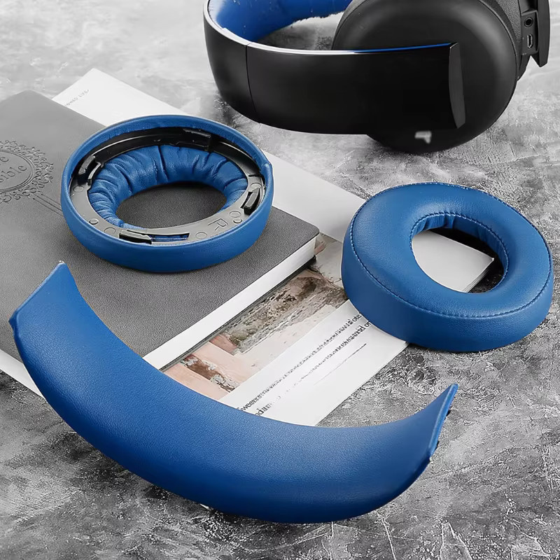 Sony Ersatz-Ohrpolster für PlayStation 4 und PlayStation 3 Stereo 7.1 Virtual Surround Kopfhörer in Gold und Schwarz - Bild 2