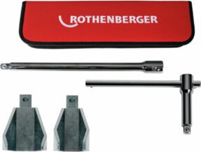Rothenberger Standhahnmuttern-Set in Rot mit Griff und Verlängerung SW36 und SW47 - Bild 1