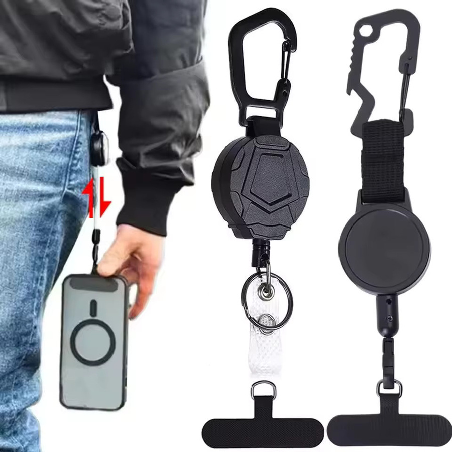 Verstärktes Anti-Diebstahl-Handy-Sicherheitsband mit Gürtelclip für dein Smartphone in Schwarz - Bild 2
