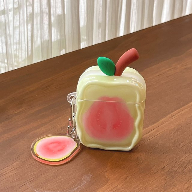 Apple AirPods Schutzhülle Sommerfrische mit dreidimensionalen Zweigen und Blättern in Pink und Multicolour für AirPods 1, 2, 3, 4, Pro 2 und Pro 3 - Bild 1
